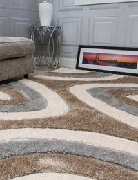 Luxus Ripples - Greige rug, photo 2