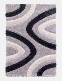 Luxus Ripples - Grey rug from The Mattress Store Ireland