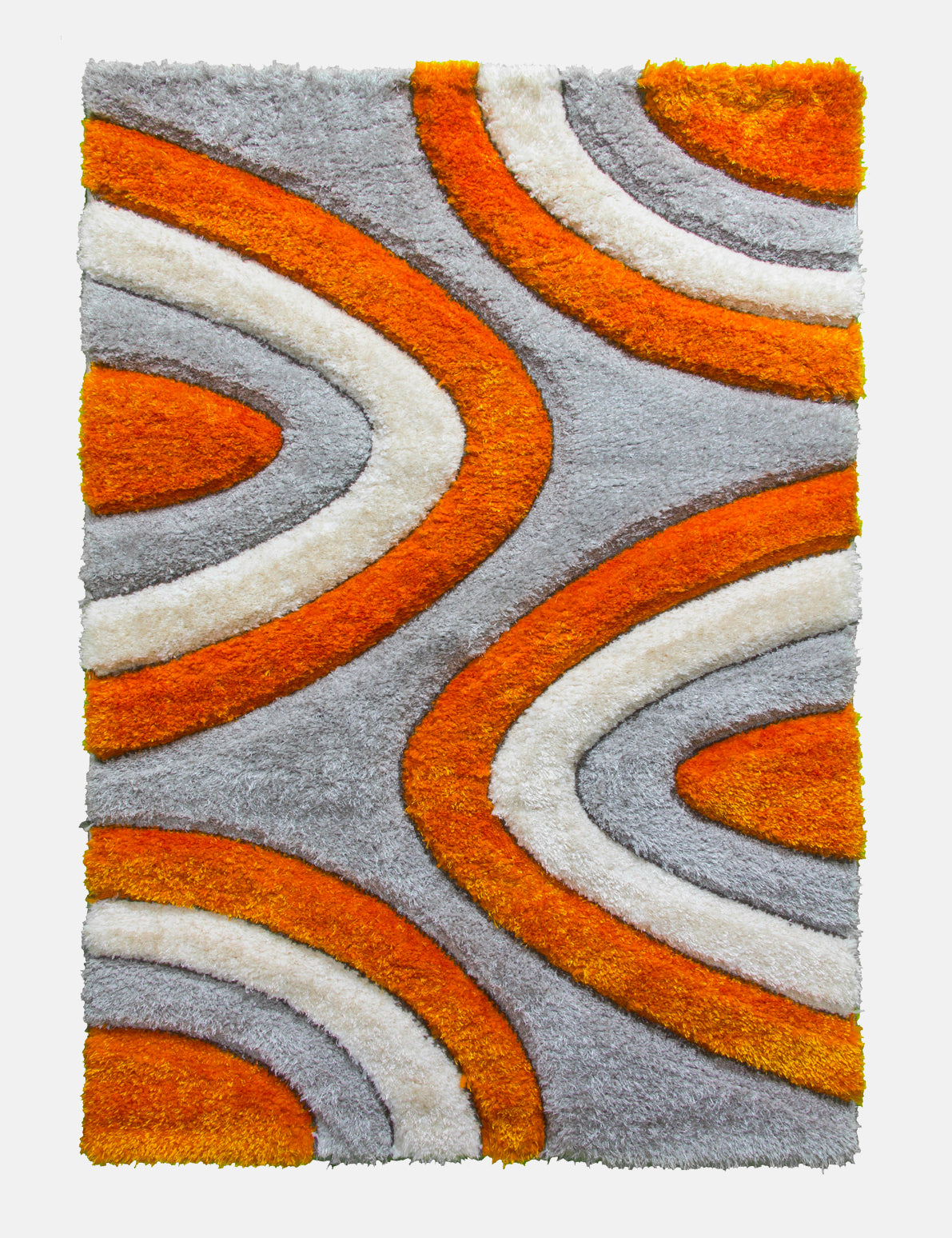 Luxus Ripples - Orange rug from The Mattress Store Ireland
