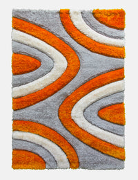 Luxus Ripples - Orange rug from The Mattress Store Ireland