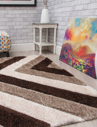Luxus Cascade - Beige rug, 120 x 170 cm size