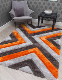 Luxus Cascade - Orange rug, 80 x 150 cm size