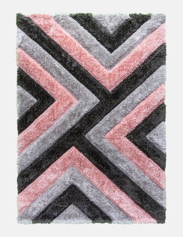 Luxus Cascade - Pink rug from The Mattress Store Ireland