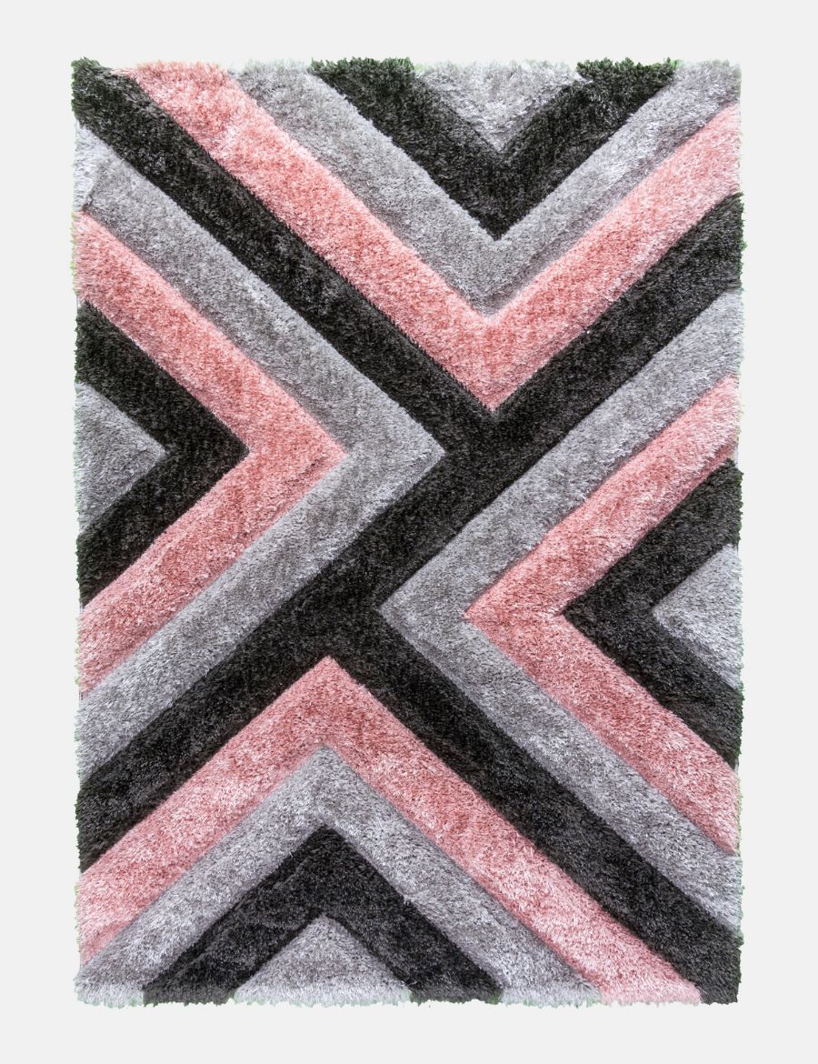Luxus Cascade - Pink rug from The Mattress Store Ireland