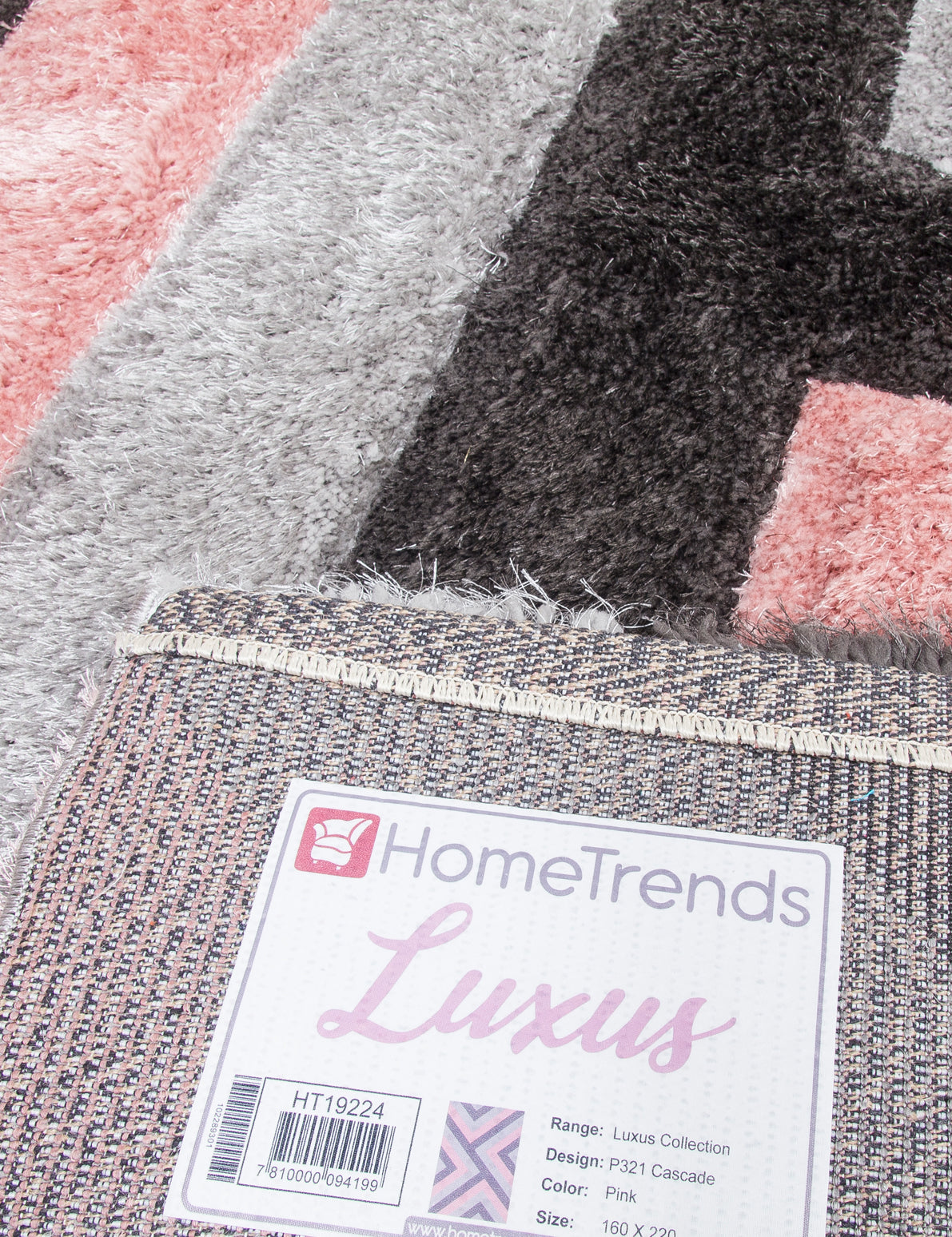 Luxus Cascade - Pink rug, 200 x 300 cm size