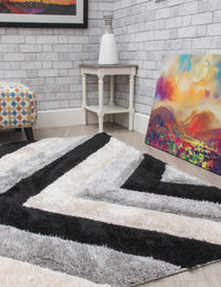 Luxus Cascade - Grey rug, 120 x 170 cm size
