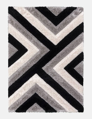 Luxus Cascade - Grey rug from The Mattress Store Ireland