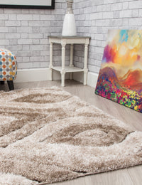 Luxus Teardrop - Beige rug, 160 x 220 cm size
