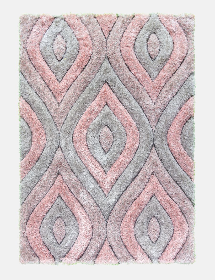 Luxus Teardrop - Pink rug from The Mattress Store Ireland