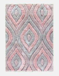 Luxus Teardrop - Pink rug from The Mattress Store Ireland