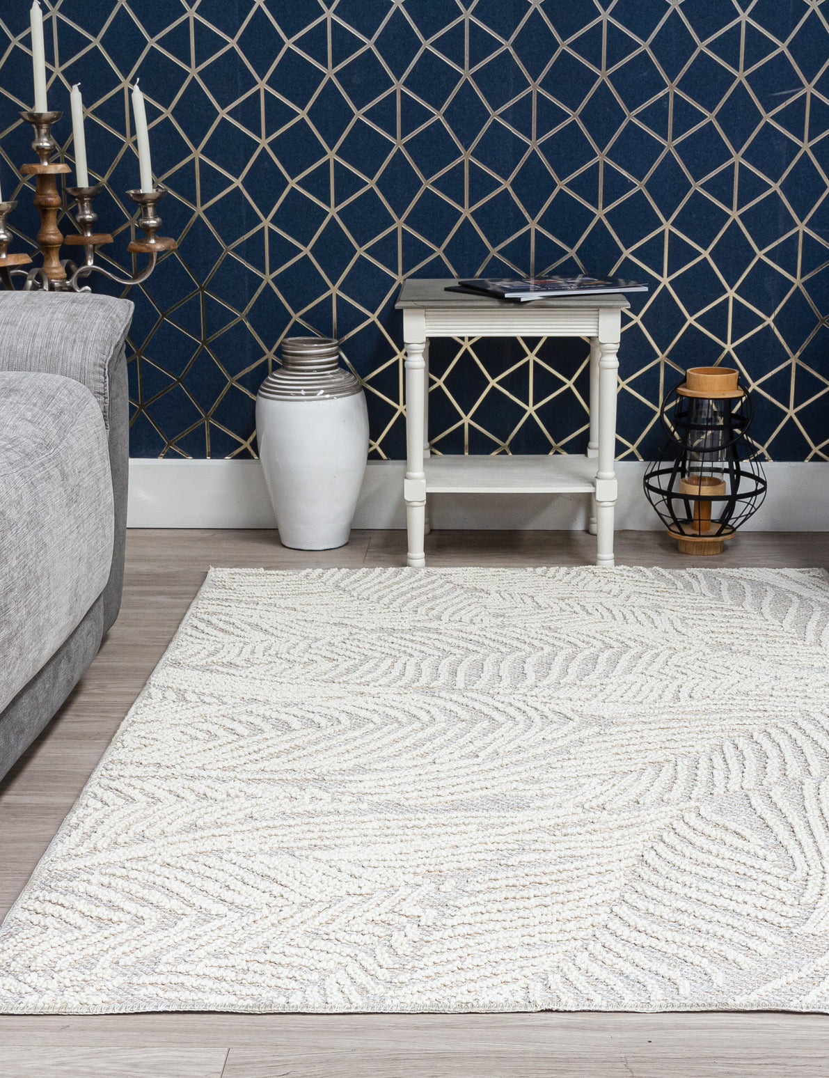 Serenity Leaves rug, 120 x 170 cm size
