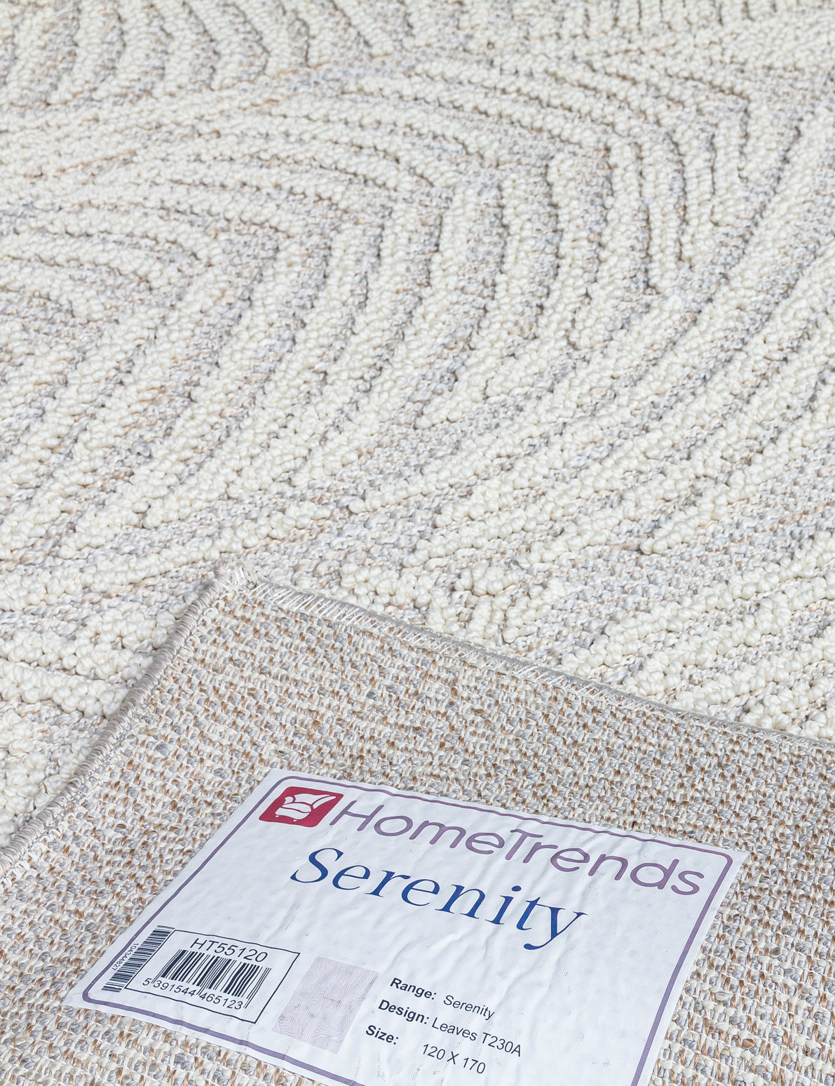 Serenity Leaves rug, 160 x 230 cm size