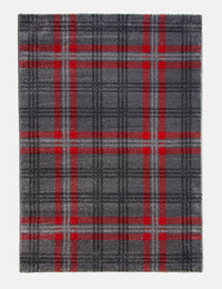Glendale - Grey / Red rug from The Mattress Store Ireland