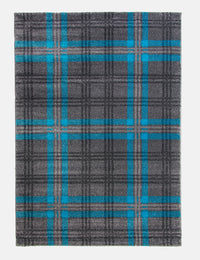 Glendale - Grey / Teal rug from The Mattress Store Ireland