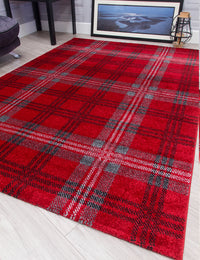 Glendale - Red / Grey rug, photo 3
