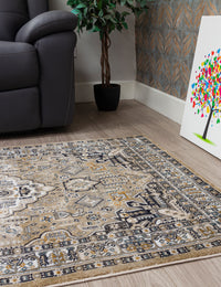 Aziza Medallion - Beige rug, 120 x 170 cm size
