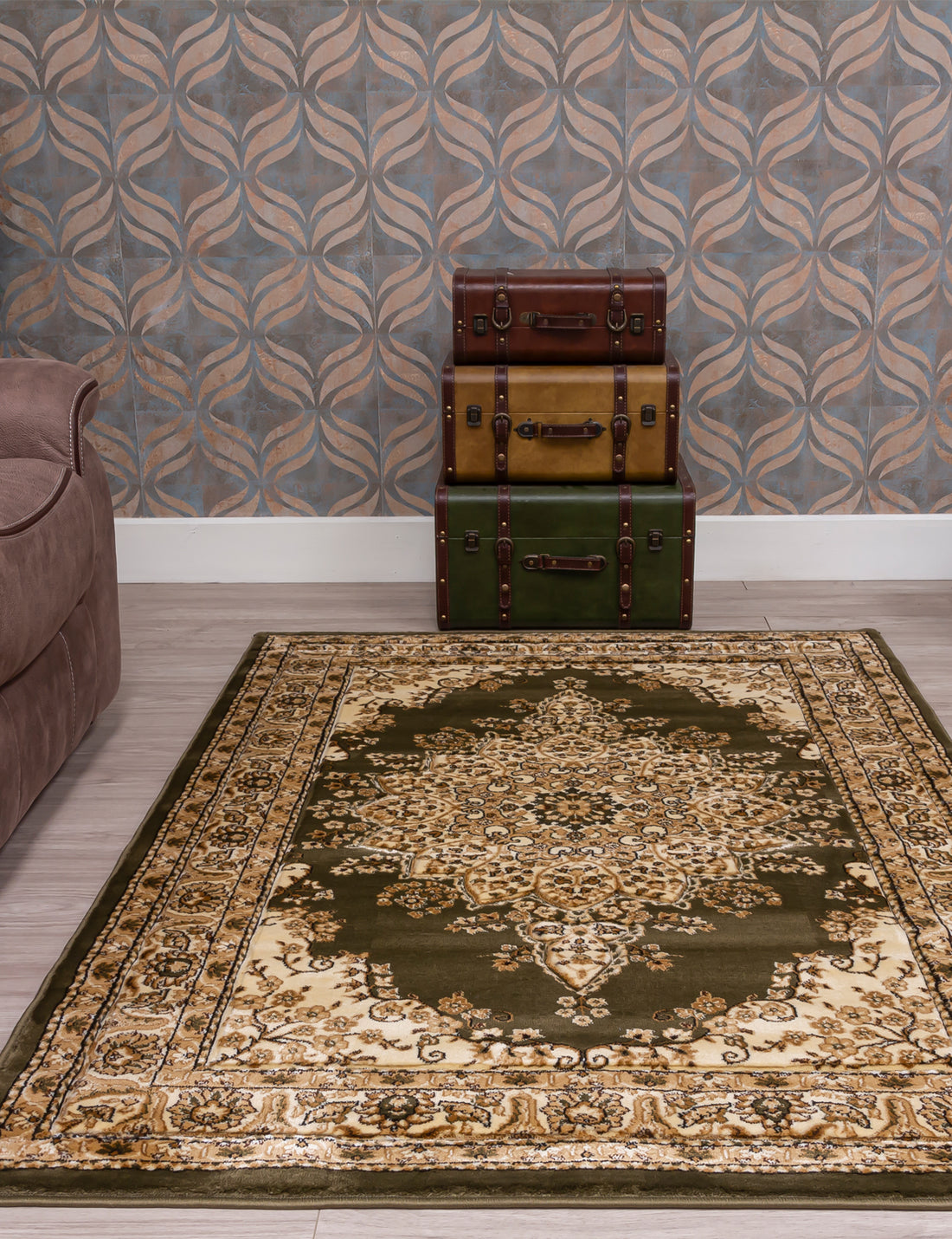 Classique Green rug from The Mattress Store Ireland
