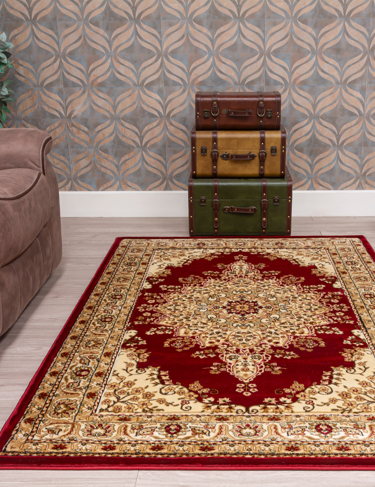 Classique Red rug, 120 x 170 cm size