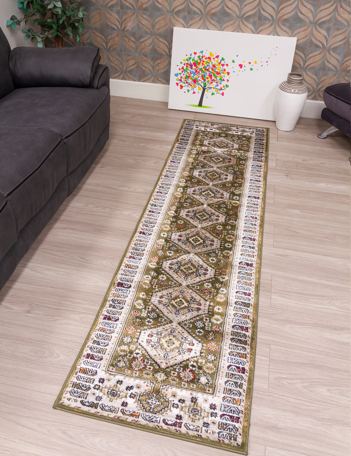 Aziza Katana - Green rug, photo 5