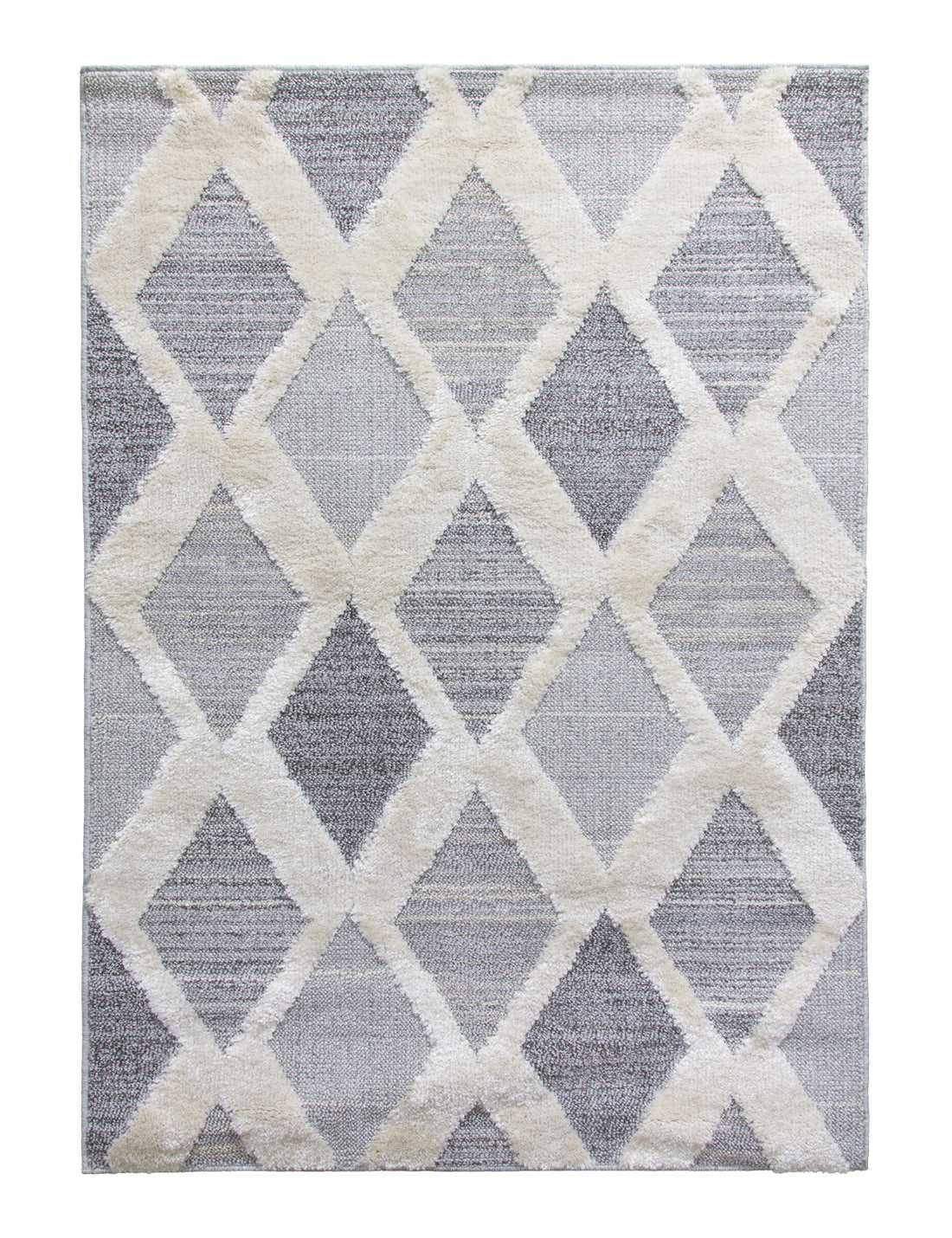 Lindos Diamonds Grey rug from The Mattress Store Ireland