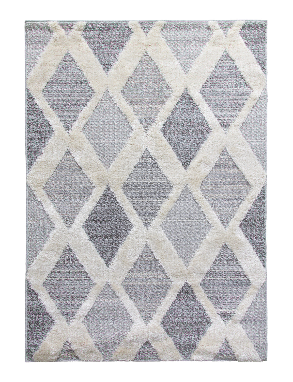 Lindos Diamonds Grey rug from The Mattress Store Ireland