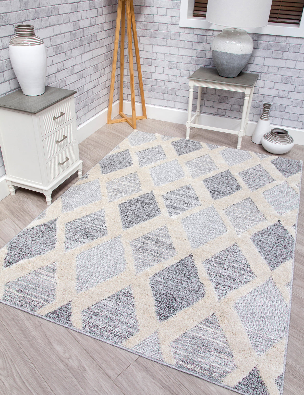 Lindos Diamonds Grey rug, photo 6