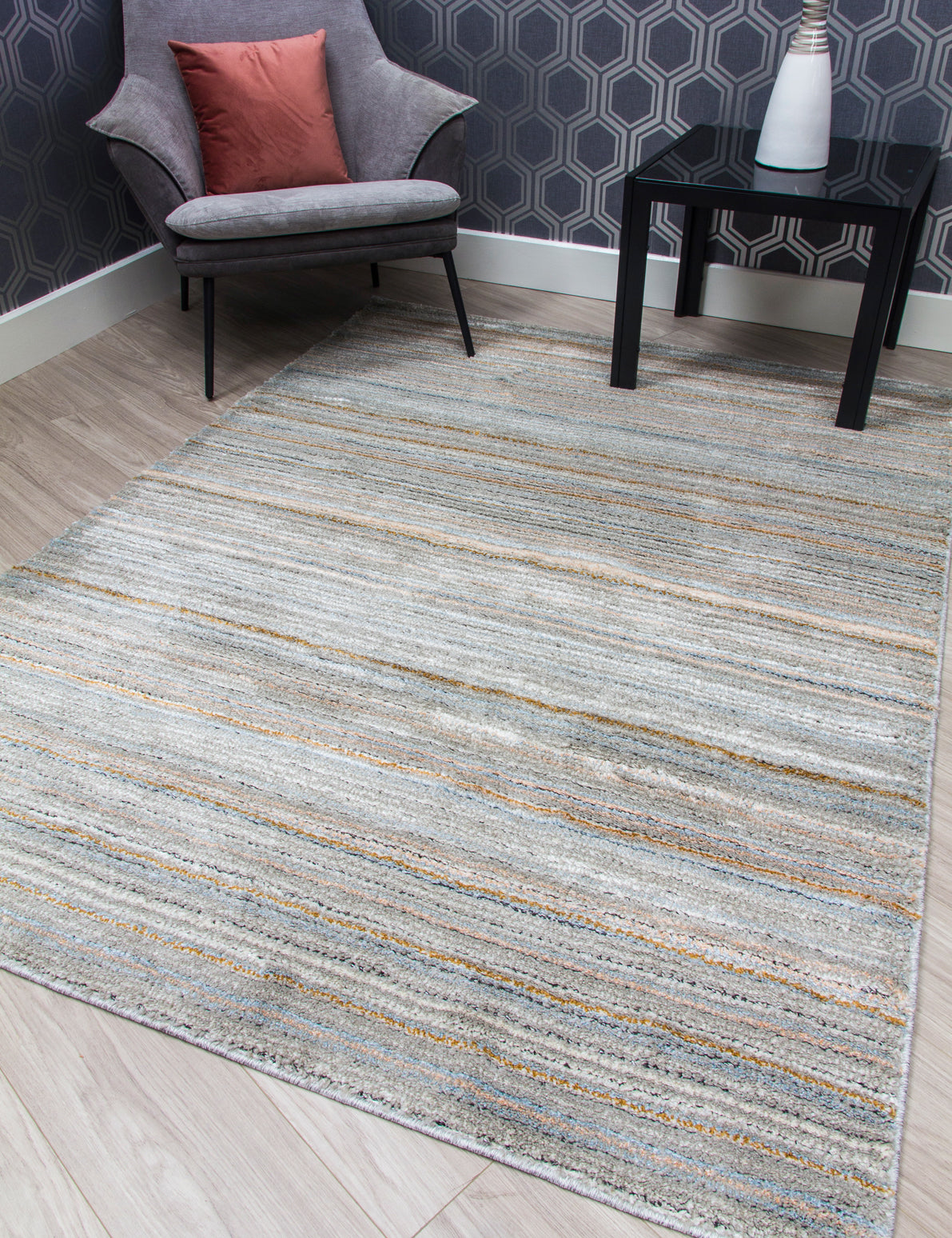 Lindos Stripes rug, 120 x 170 cm size