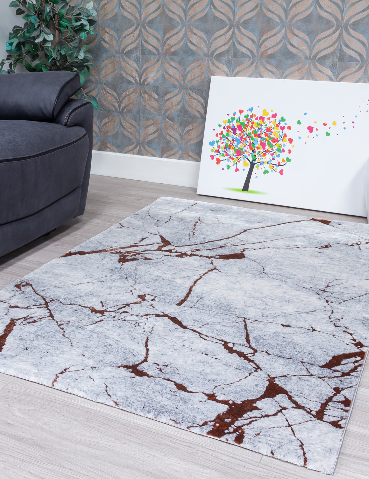 Rococo Glacial - Terra rug, photo 5