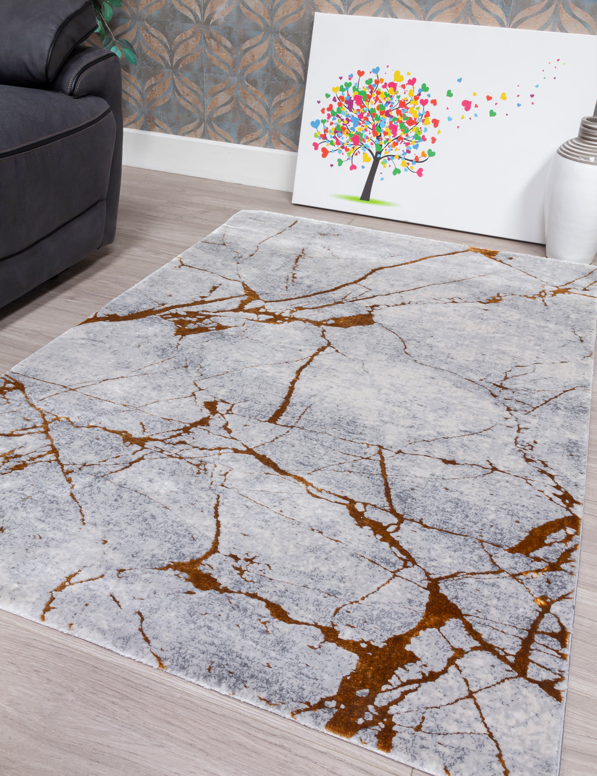 Rococo Glacial - Ochre rug, photo 8