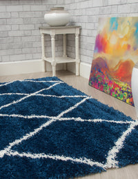 Fantasy Trellis - Blue Cream rug, 120 x 170 cm size