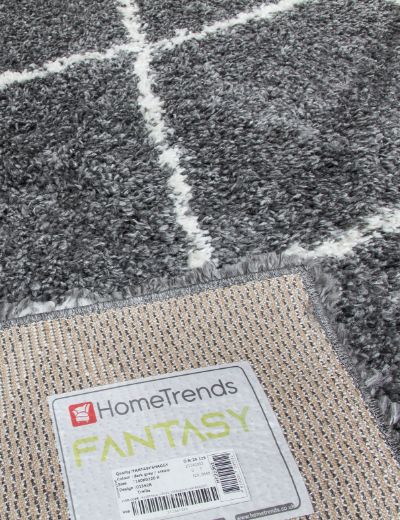 Fantasy Trellis - Dark Grey / Cream