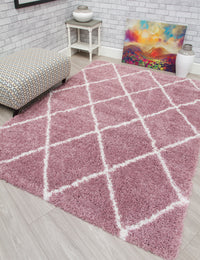 Fantasy Trellis - Pink / Cream rug, 120 x 170 cm size