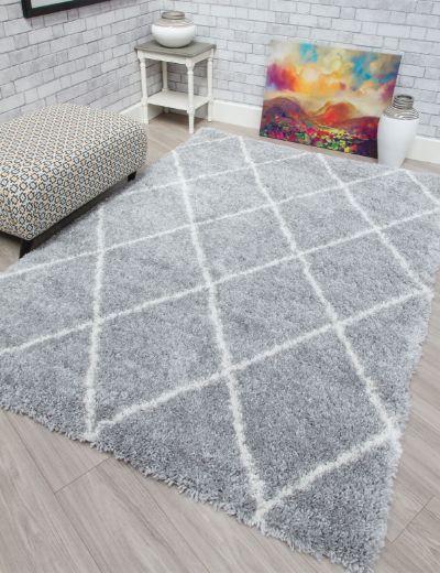 Fantasy Trellis - Light Grey / Cream