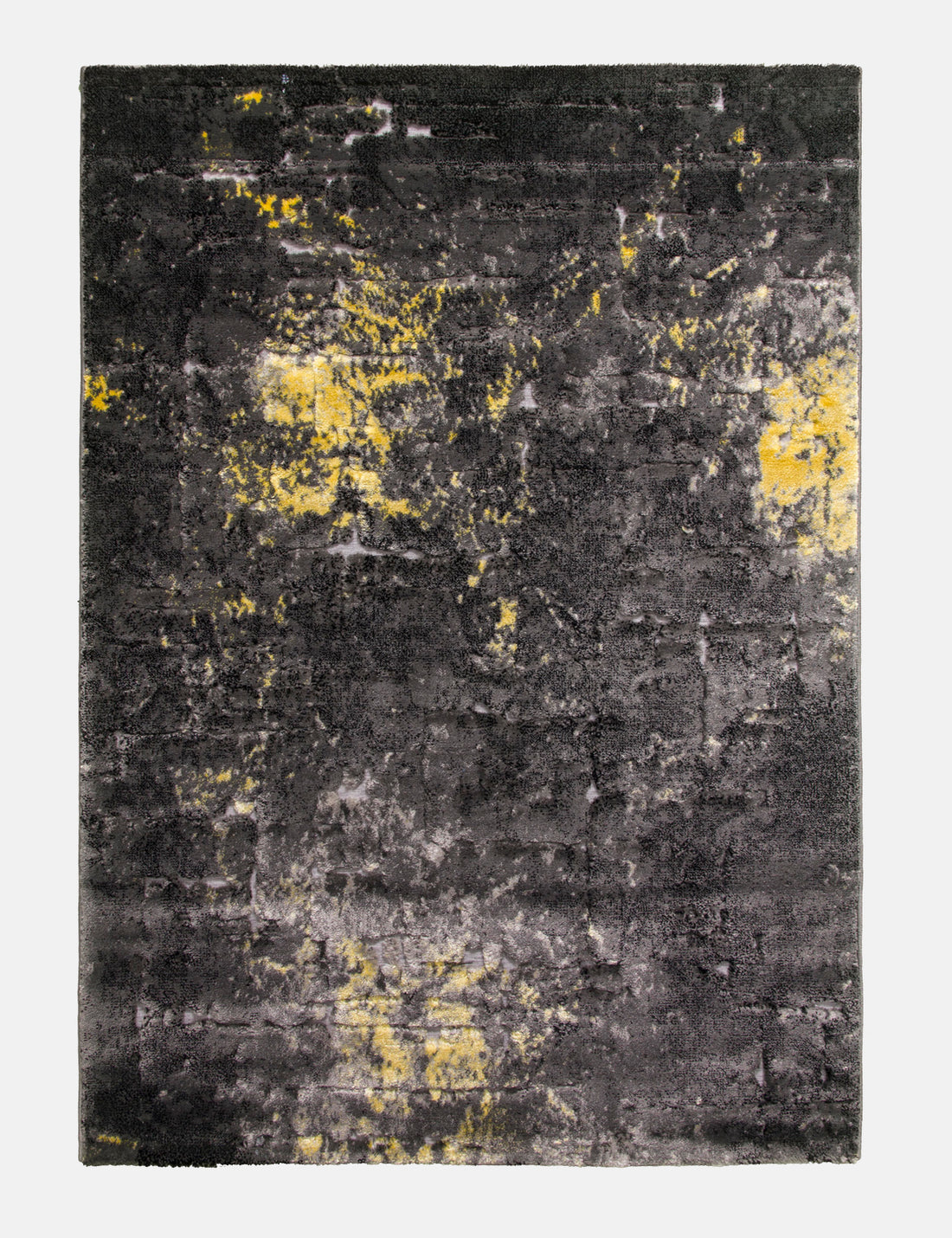 Bellini Mirage - Dark Grey / Yellow rug from The Mattress Store Ireland