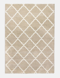 Toscana Lattice - Beige rug from The Mattress Store Ireland