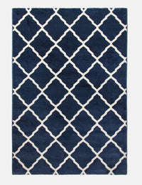 Toscana Lattice - Blue rug from The Mattress Store Ireland