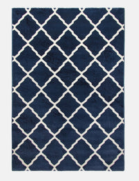 Toscana Lattice - Blue rug from The Mattress Store Ireland
