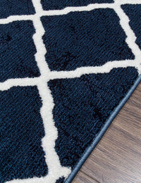 Toscana Lattice - Blue rug, 66 x 240 cm size