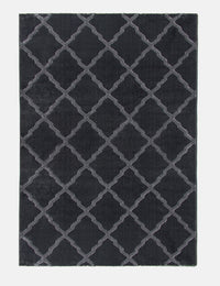 Toscana Lattice - Dark Grey rug from The Mattress Store Ireland