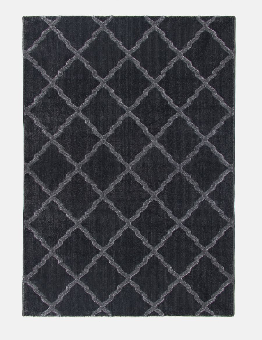 Toscana Lattice - Dark Grey rug from The Mattress Store Ireland