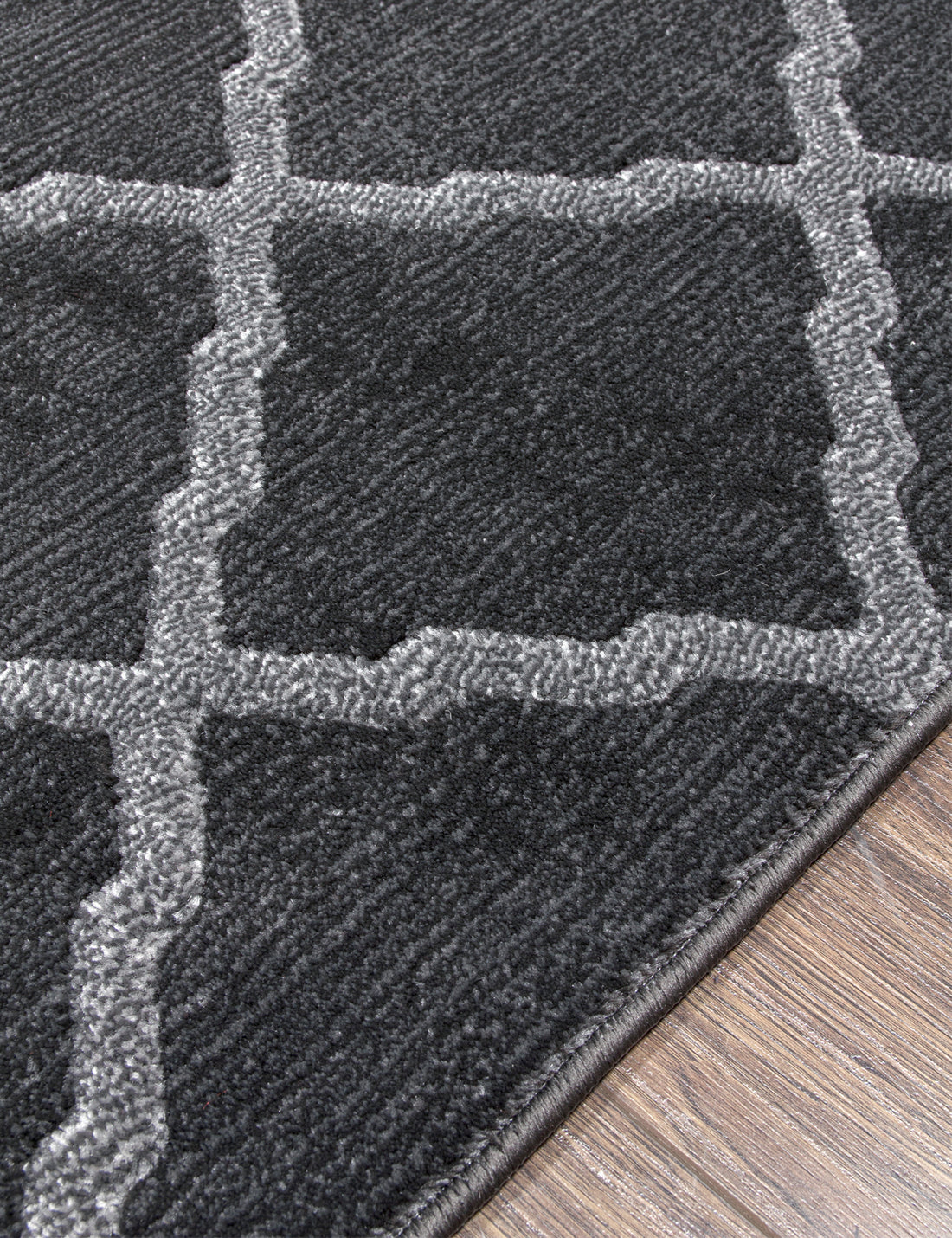 Toscana Lattice - Dark Grey rug, photo 2