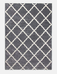 Toscana Lattice - Medium Grey rug from The Mattress Store Ireland