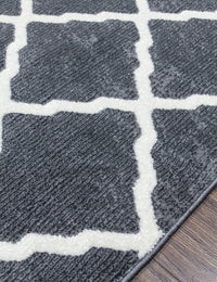 Toscana Lattice - Medium Grey rug, 160 x 220 cm size
