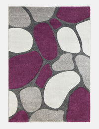 Tempo Pebbles - Purple rug from The Mattress Store Ireland