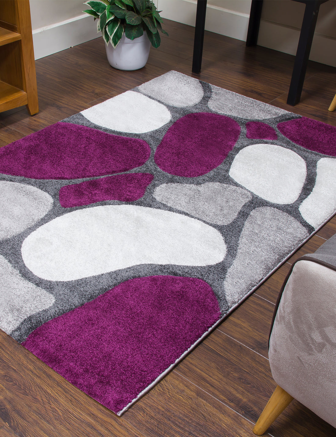 Tempo Pebbles - Purple rug, photo 2