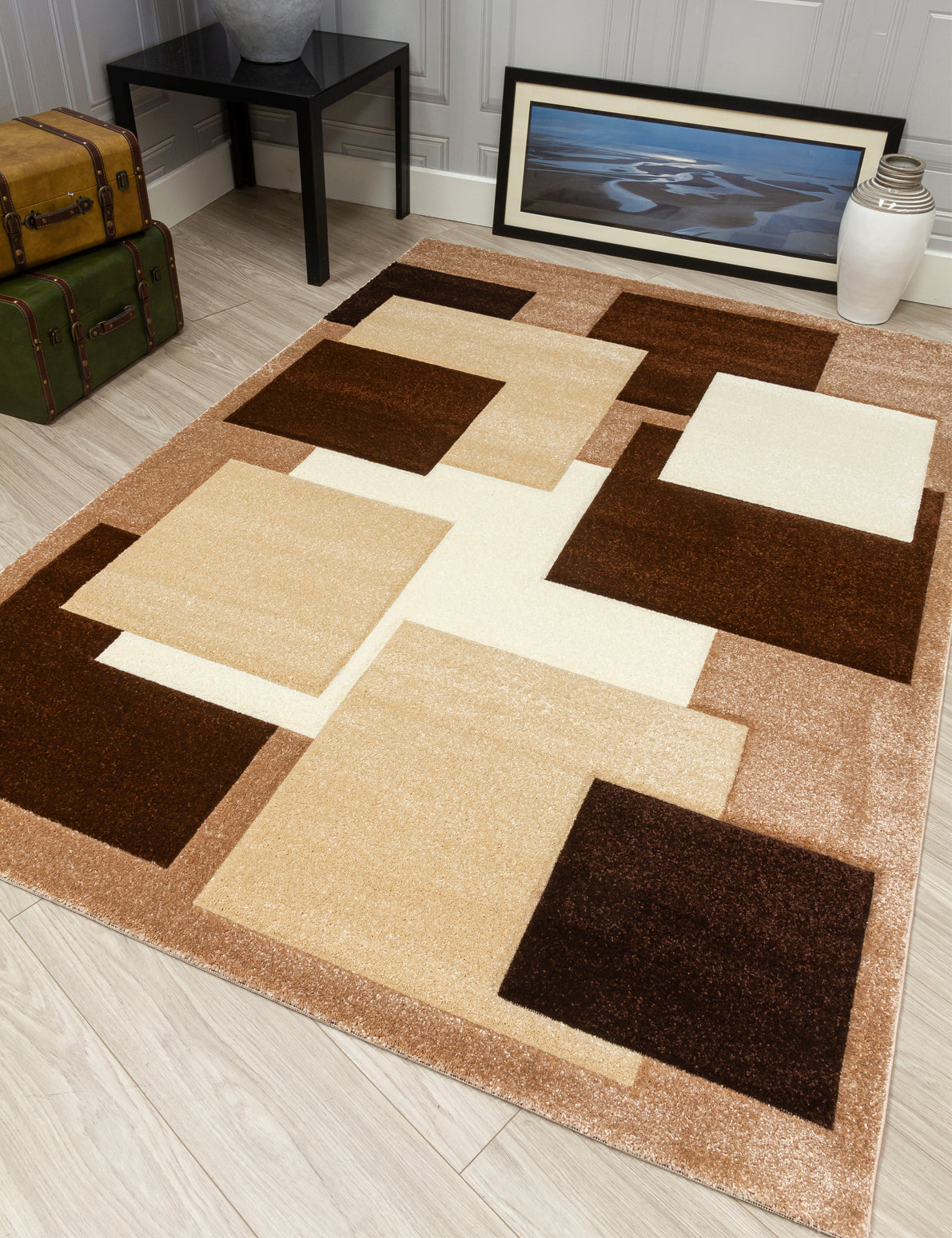 Tempo Squares - Beige rug, photo 4