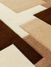 Tempo Squares - Beige rug, 80 x 150 cm size