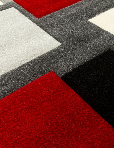 Tempo Squares - Black / Red