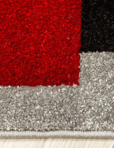 Tempo Squares - Black / Red