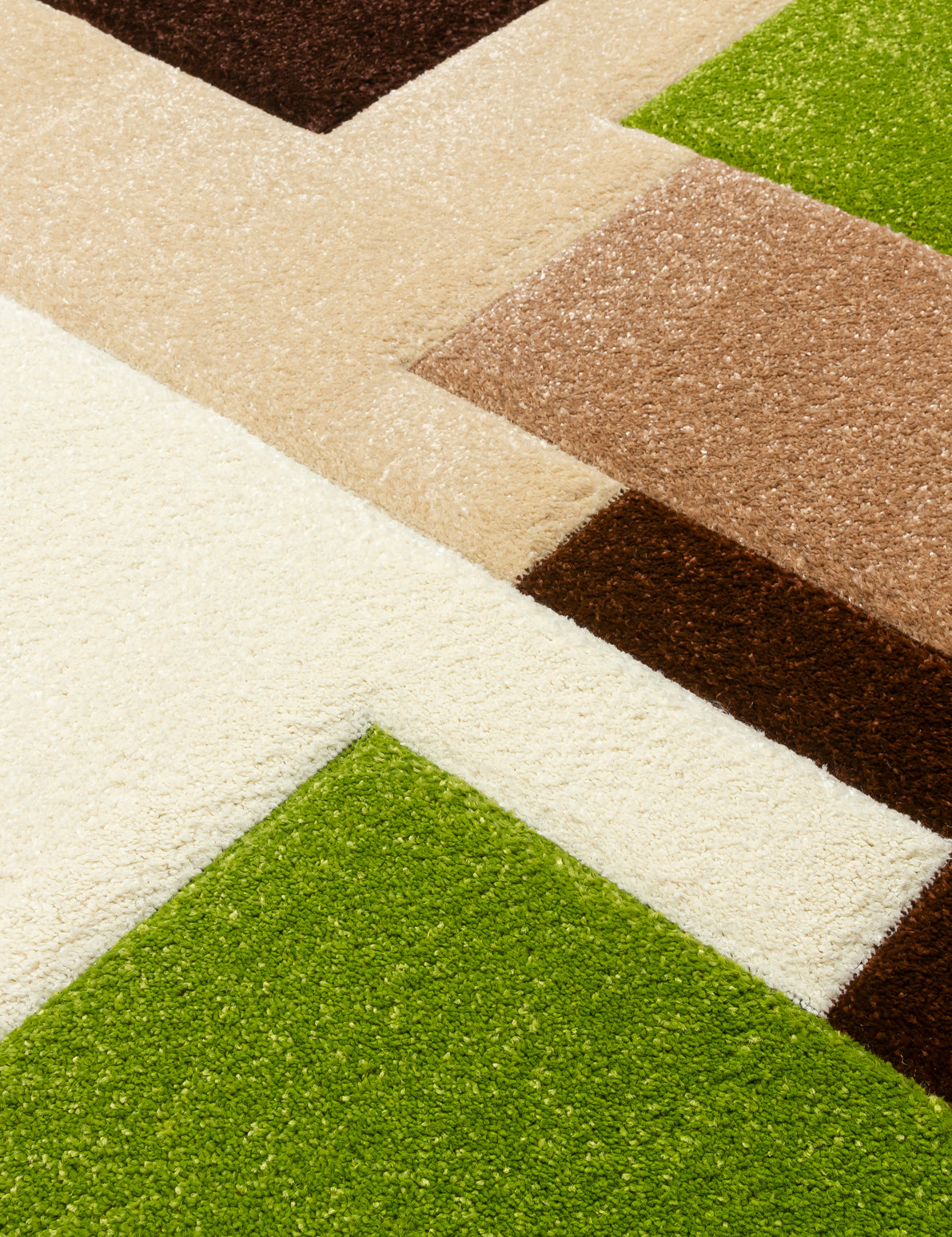 Tempo Squares - Brown / Green rug, photo 4
